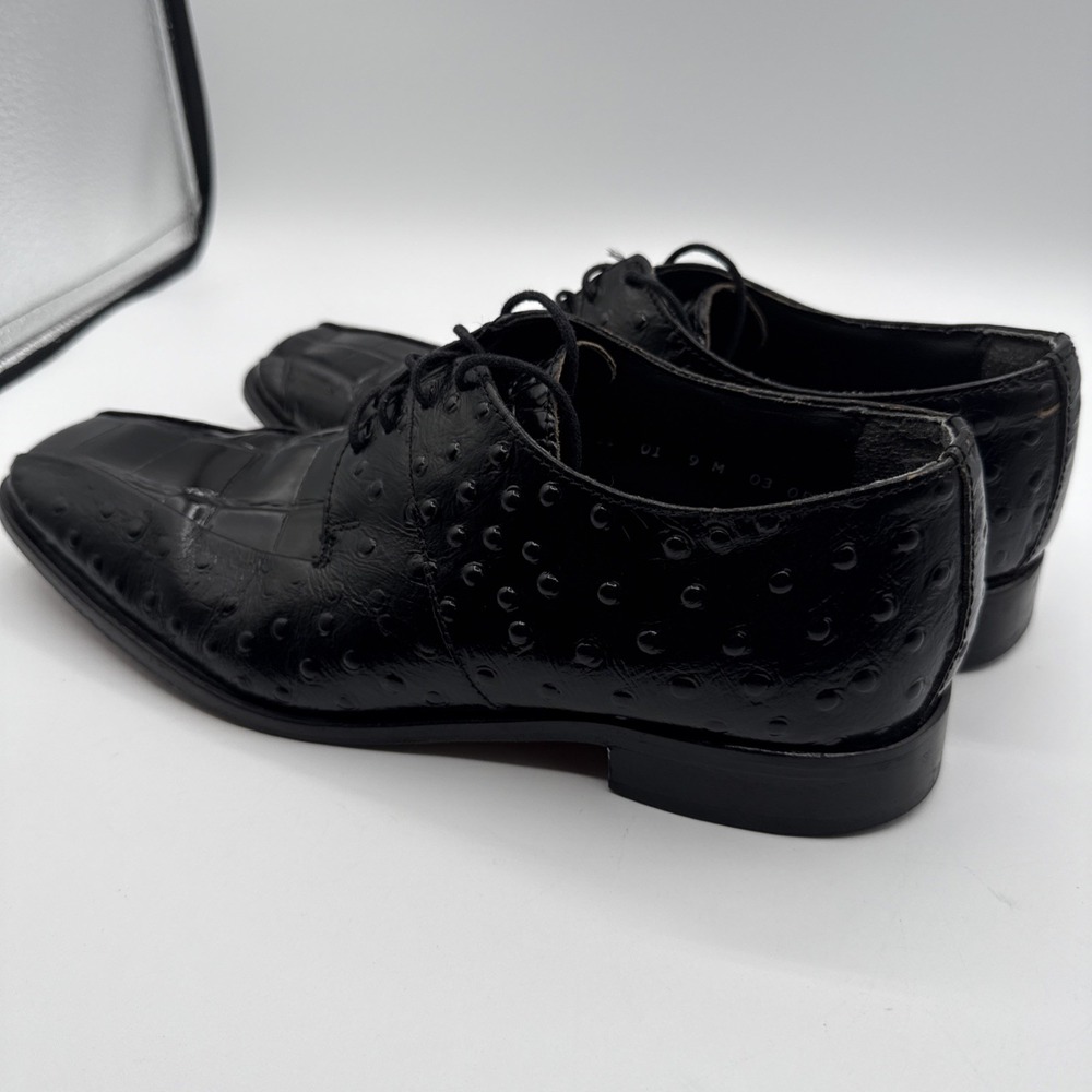 Stacy Adams Leather Uppers & Leather Sole 9 M Black Oxford Made In India #31 - Picture 2 of 9